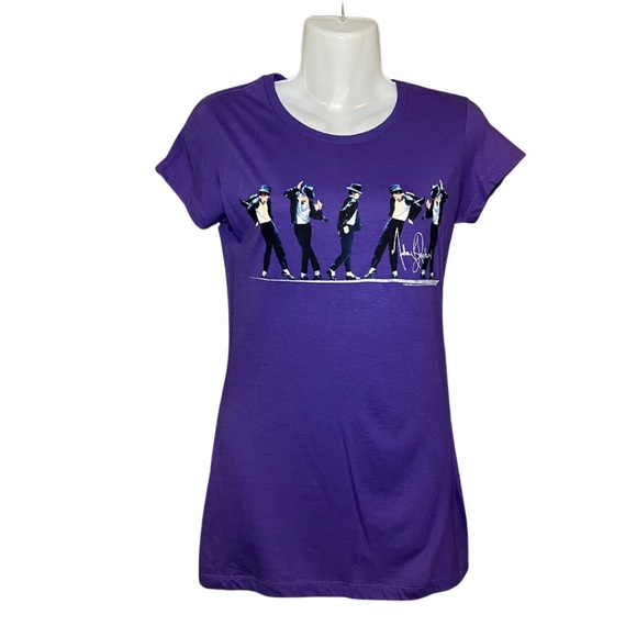 Allstyle Tops - Michael Jackson 2009 This Is It Final Tour Graphic Short Sleeve Tee Shirt Small